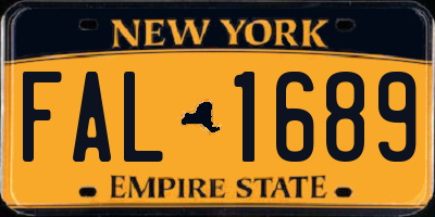 NY license plate FAL1689