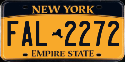 NY license plate FAL2272
