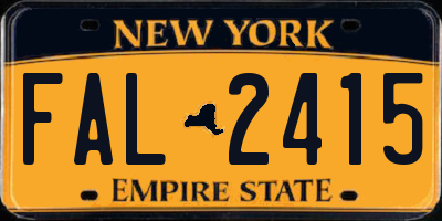 NY license plate FAL2415