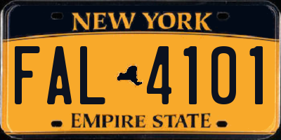 NY license plate FAL4101