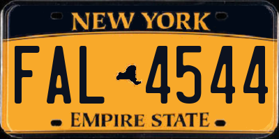 NY license plate FAL4544