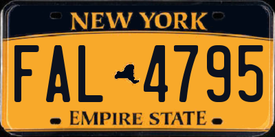 NY license plate FAL4795