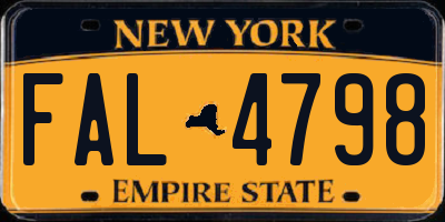NY license plate FAL4798