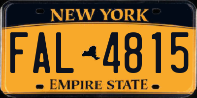 NY license plate FAL4815