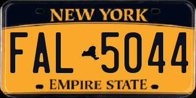 NY license plate FAL5044