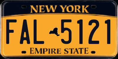 NY license plate FAL5121