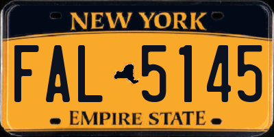 NY license plate FAL5145