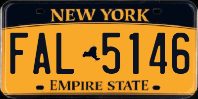 NY license plate FAL5146