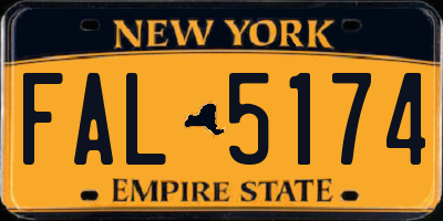 NY license plate FAL5174