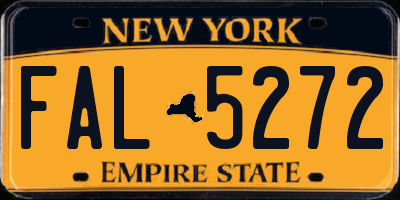 NY license plate FAL5272