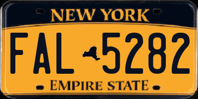 NY license plate FAL5282