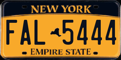 NY license plate FAL5444