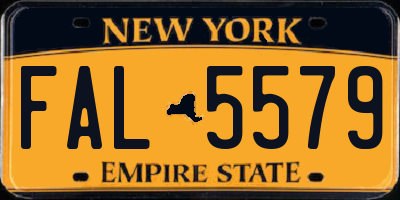 NY license plate FAL5579