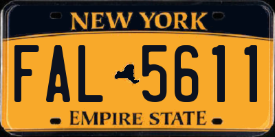 NY license plate FAL5611