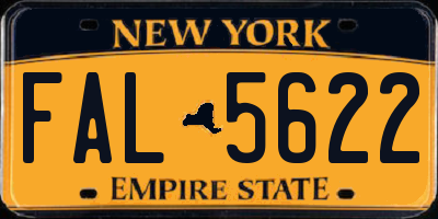 NY license plate FAL5622
