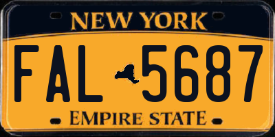 NY license plate FAL5687