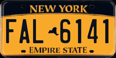 NY license plate FAL6141