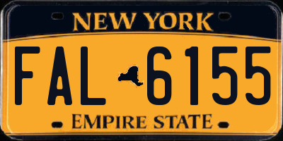 NY license plate FAL6155