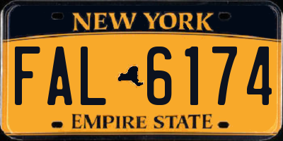 NY license plate FAL6174