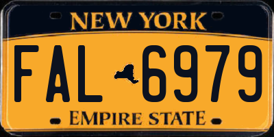 NY license plate FAL6979