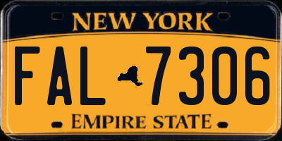 NY license plate FAL7306