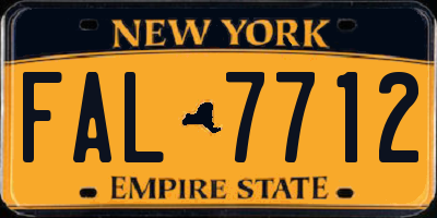 NY license plate FAL7712