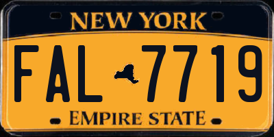 NY license plate FAL7719