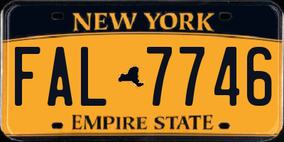 NY license plate FAL7746