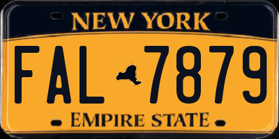 NY license plate FAL7879