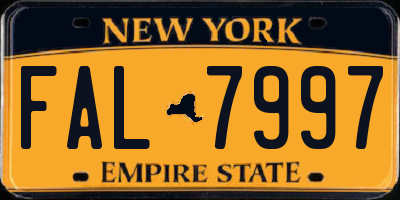 NY license plate FAL7997