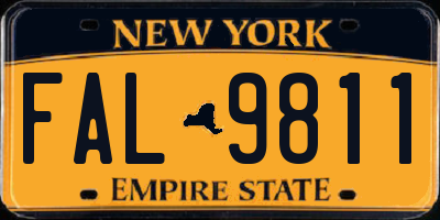 NY license plate FAL9811