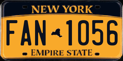 NY license plate FAN1056