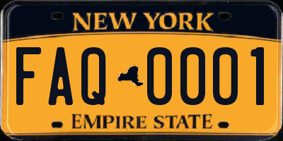NY license plate FAQ0001