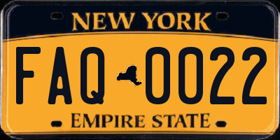 NY license plate FAQ0022