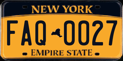 NY license plate FAQ0027