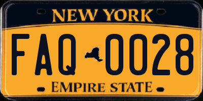 NY license plate FAQ0028