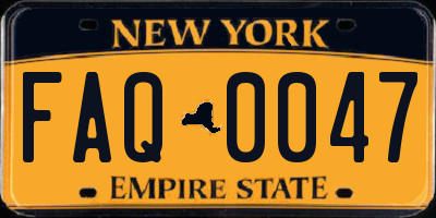 NY license plate FAQ0047