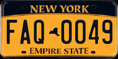 NY license plate FAQ0049