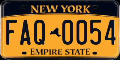 NY license plate FAQ0054
