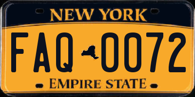 NY license plate FAQ0072