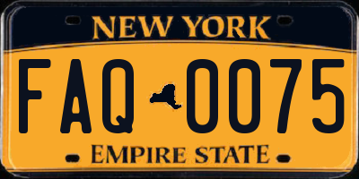 NY license plate FAQ0075