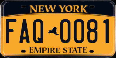 NY license plate FAQ0081