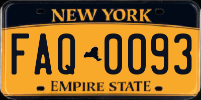 NY license plate FAQ0093