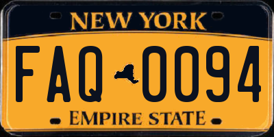 NY license plate FAQ0094