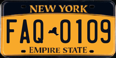 NY license plate FAQ0109