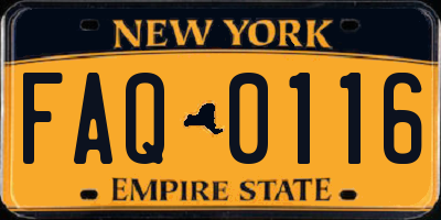 NY license plate FAQ0116