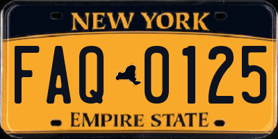 NY license plate FAQ0125