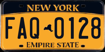 NY license plate FAQ0128