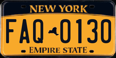 NY license plate FAQ0130