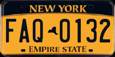 NY license plate FAQ0132